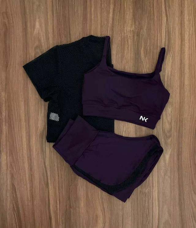 Conjunto 3 Peças Short Duplo.