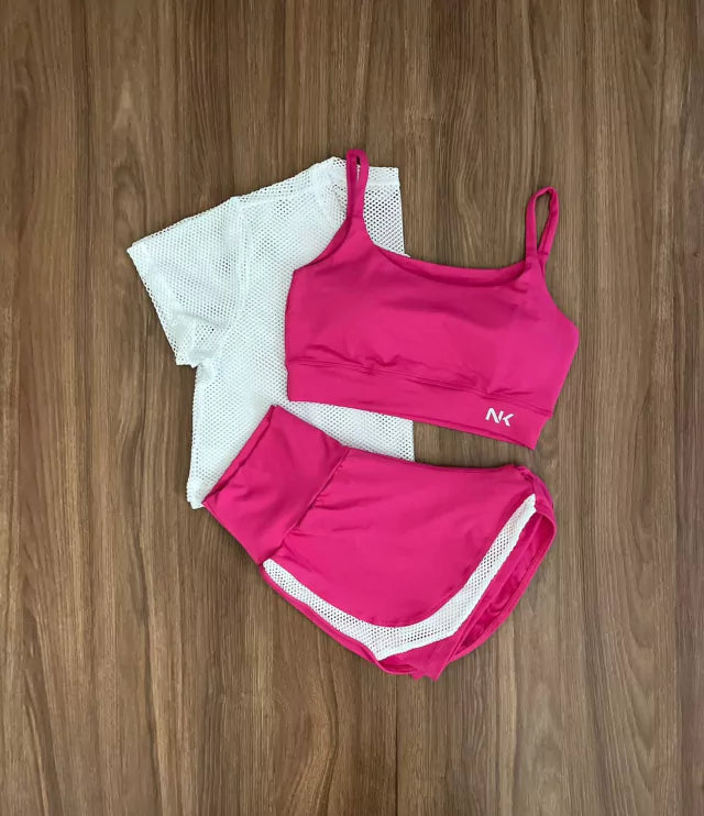Conjunto 3 Peças Short Duplo