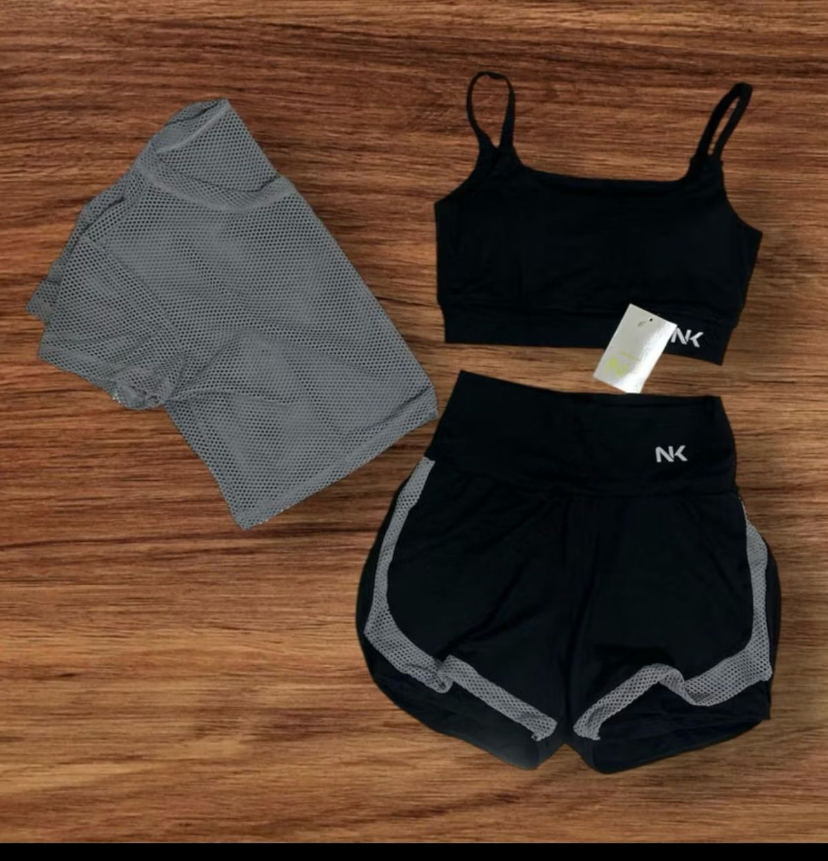 Conjunto 3 peças com Short Duplo