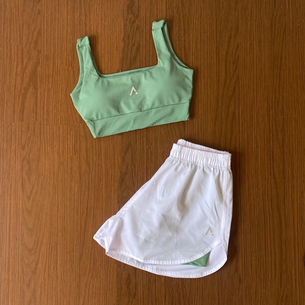 Conjunto Advance ( Top com bojo + Short Duplo )